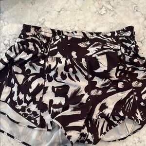 Lululemon Brown and White Shorts